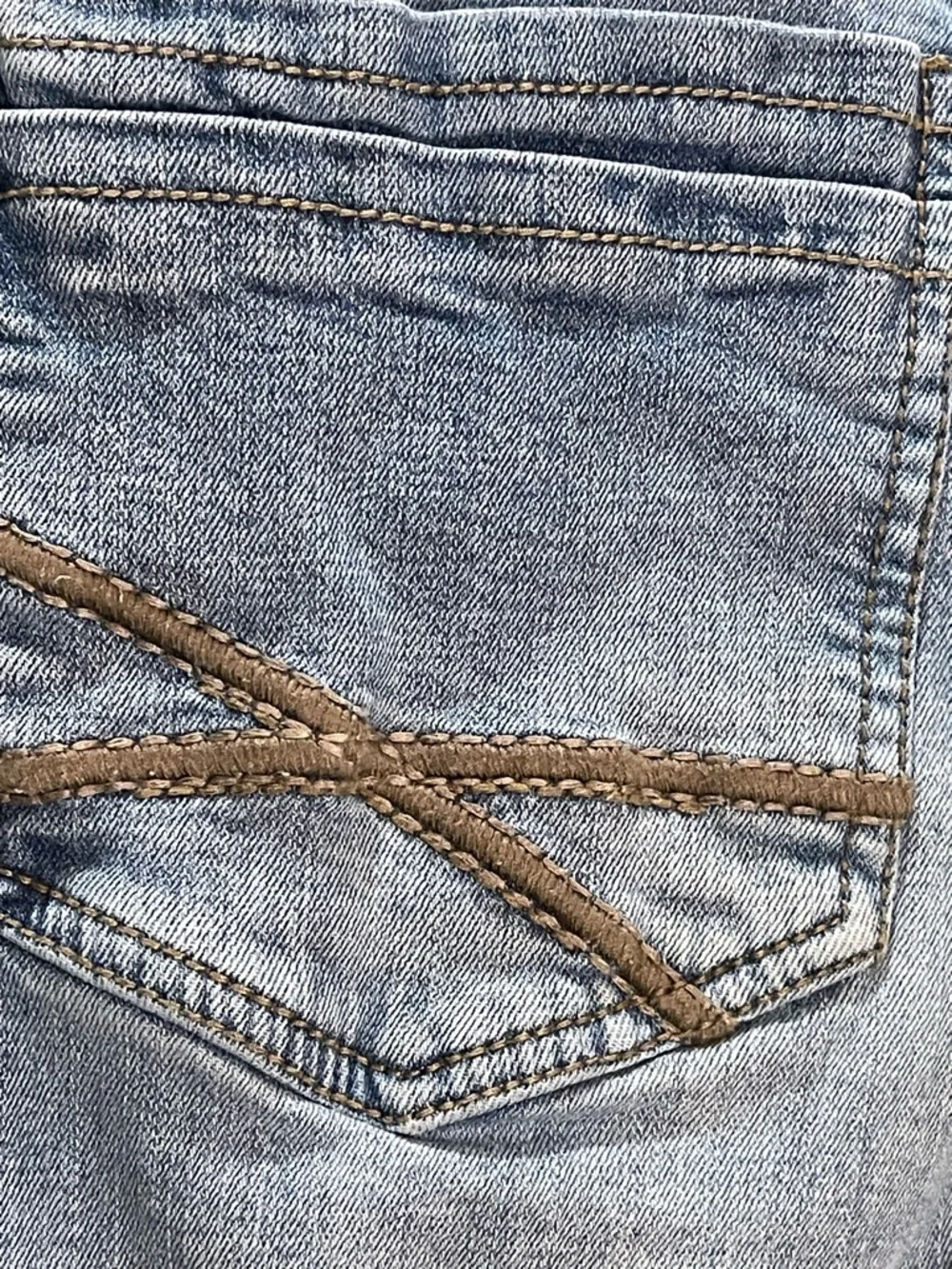 TK Axel Men's Straight Slim Boot Jeans with Pocket Stitch Detail Size 38x32